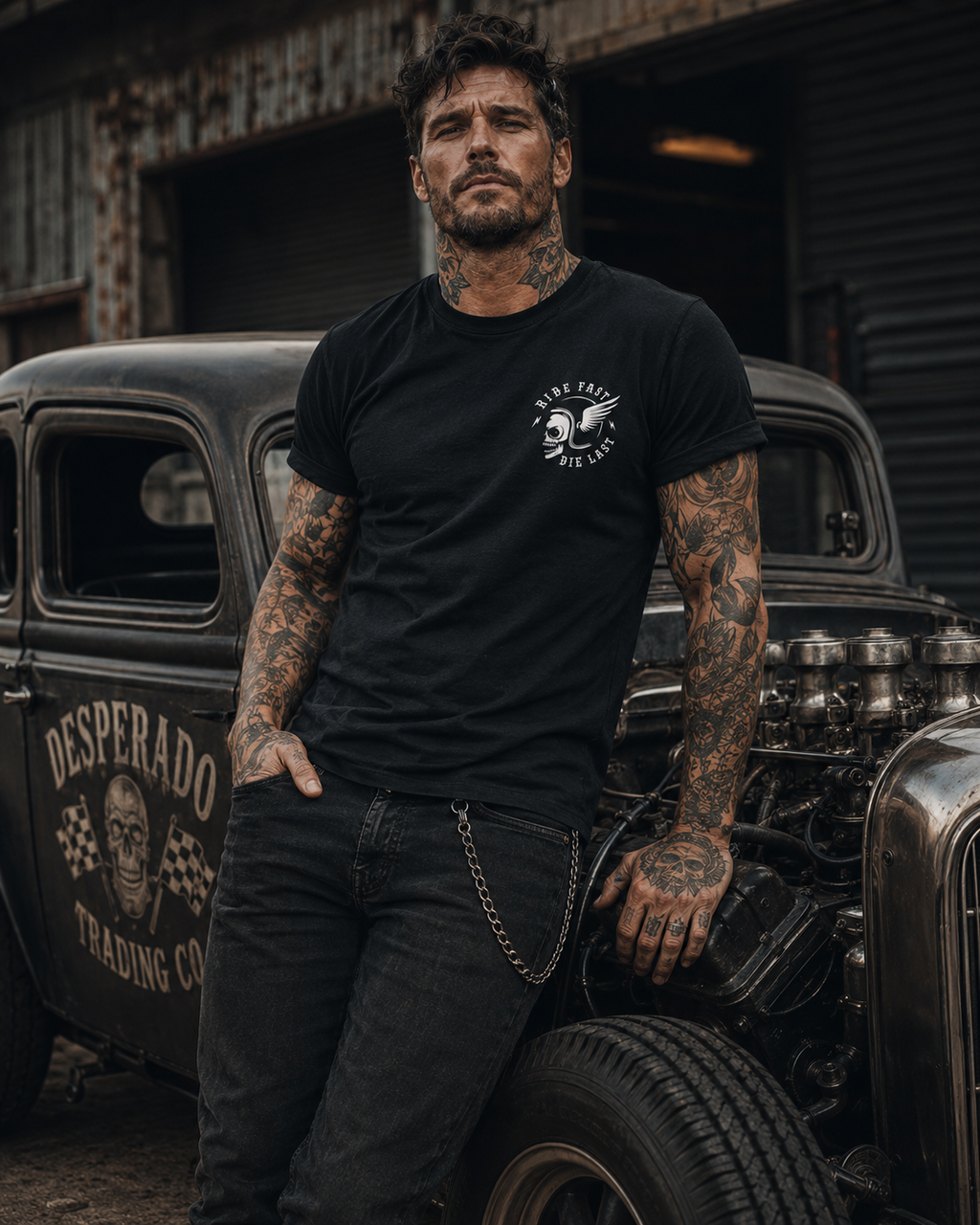 Desperado Trading Ride Fast, Die Last Tee