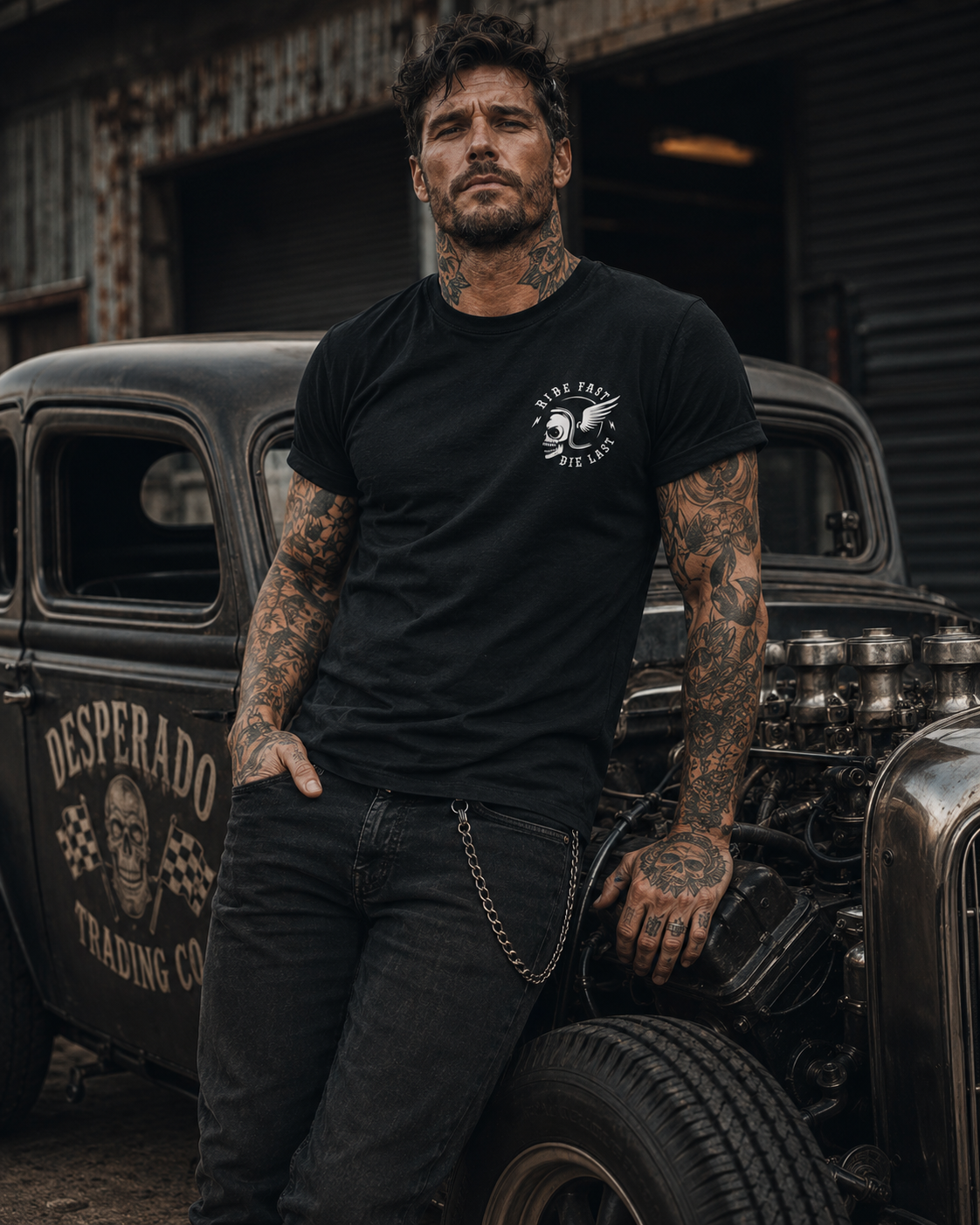 Desperado Trading Ride Fast, Die Last Tee